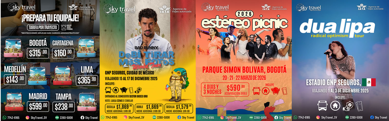 TARIFAS OCTUBRE 2025