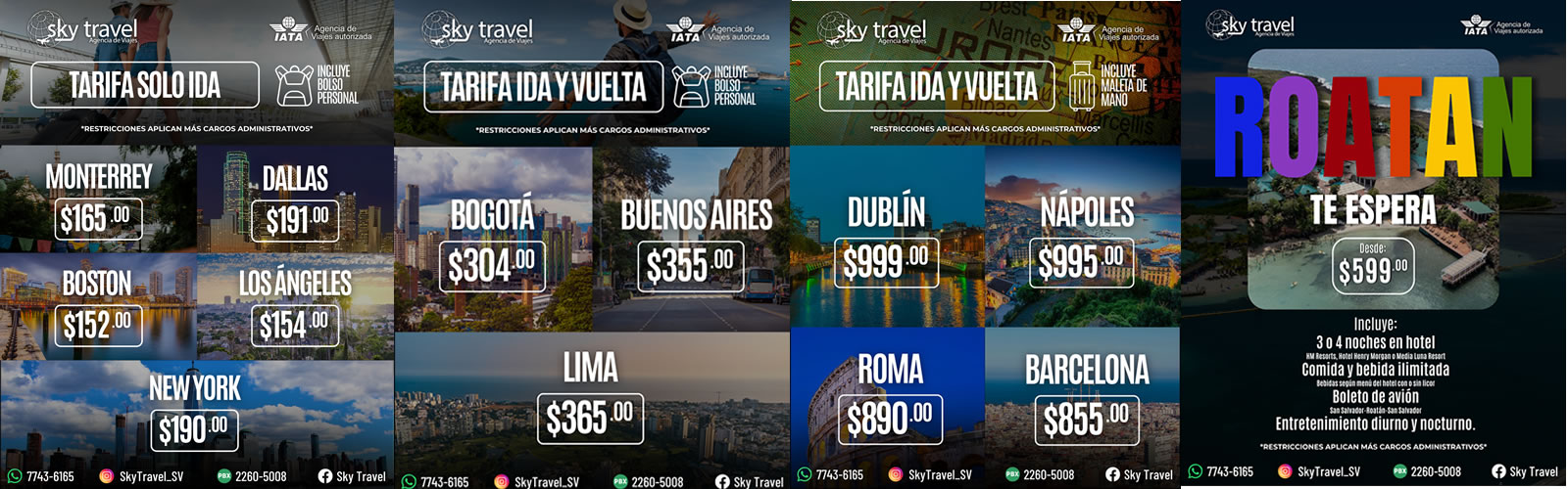 TARIFAS NOVIEMBRE 2025